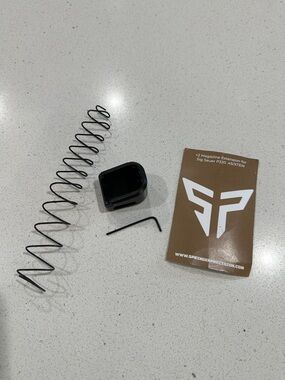 +2 Magazine Extension for Sig Sauer P320 .45/XTEN Black in color
